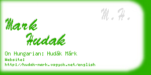 mark hudak business card
